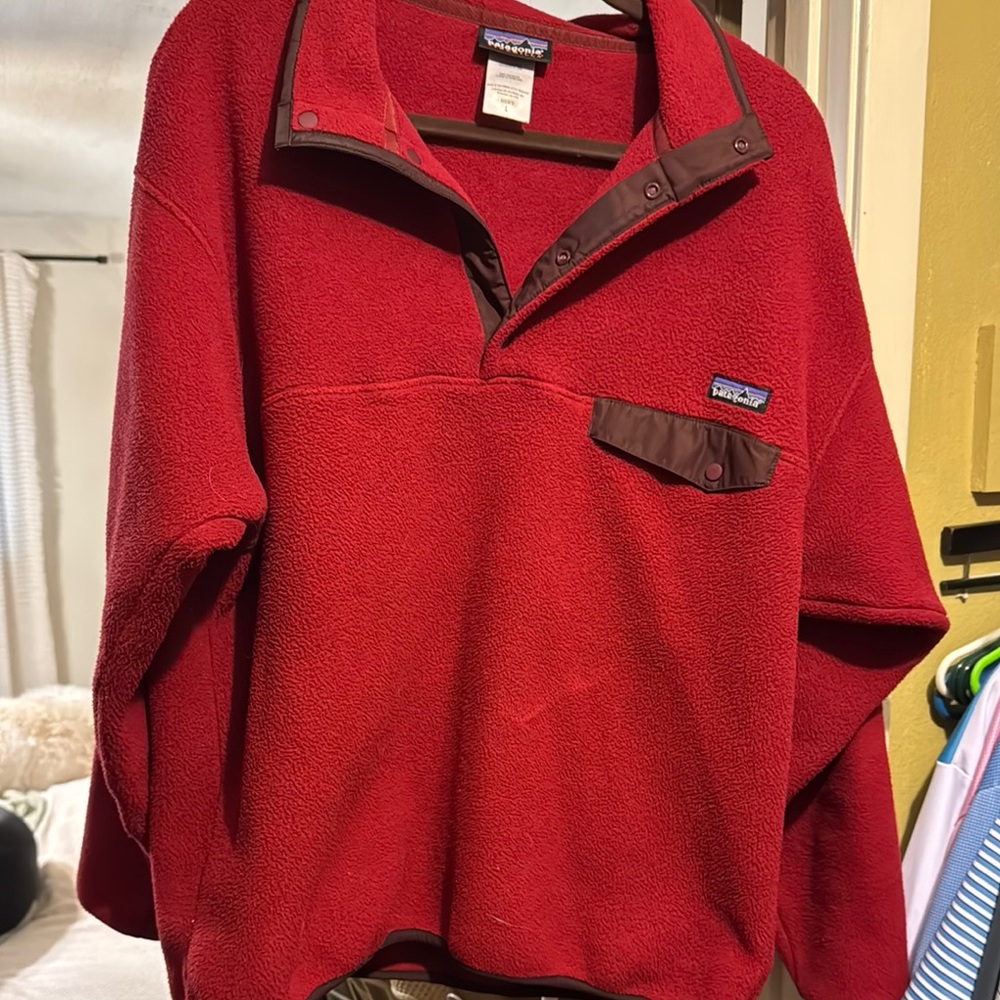 Patagonia Red Fleece Pullover